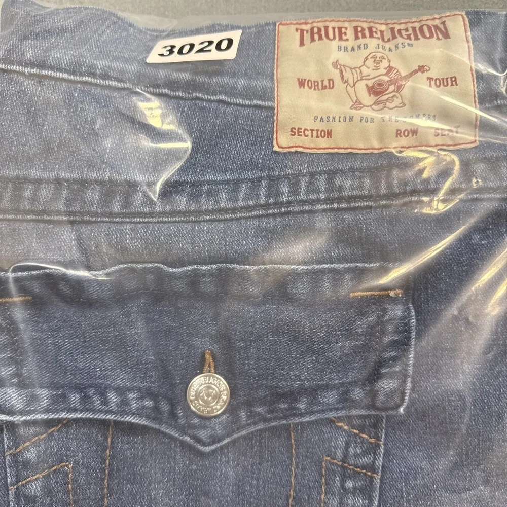 JEANS True Religion Rocco MENS 40 RELAXED SKINNY Stretch Premium Blue